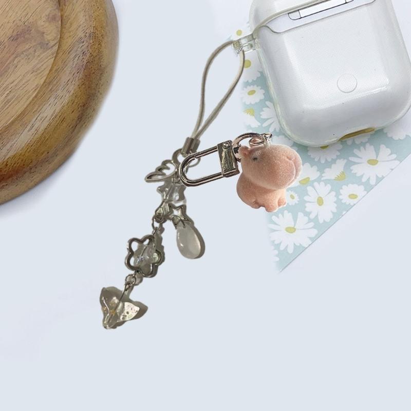 Lovely Adorable Alpacas Keychain Portable Resin Designs Decoration for Animal Lovers and Accessory Enthusiasts