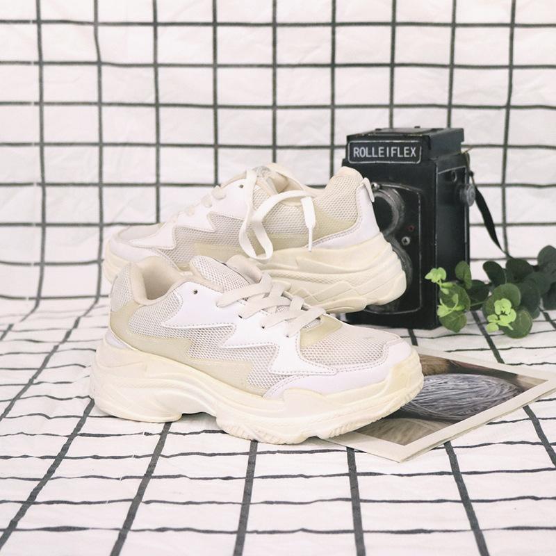 Special Spring And Summer Women'S Shoes Fashion Sports Light And Comfortable Soft Sole Elastic Fly-Woven Breathable Mesh Running Shoes