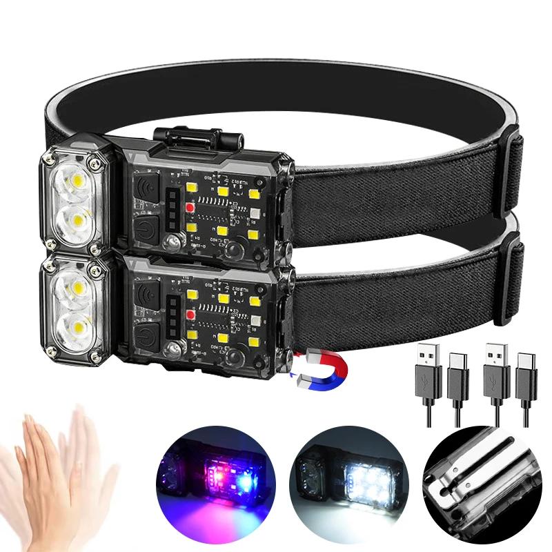 Multifunctional EDC Flashlight 1200Lumen Type C Rechargeable Portable LED Floodlight Lantern Hand Lamp with Pen Clip Tail Magnet