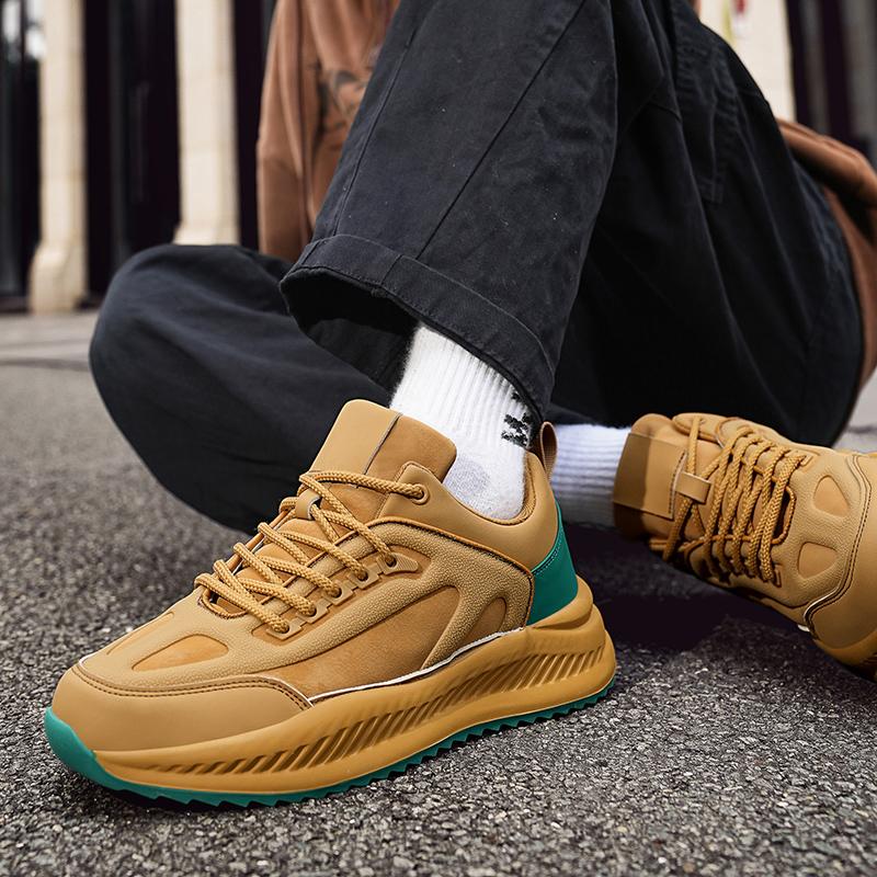 Fashion 2024 Autumn Winter High Top Casual Breathable Hollow Board Shoes Boys Sports Skateboarding Shoes Fashion Vulcanized Shoes men