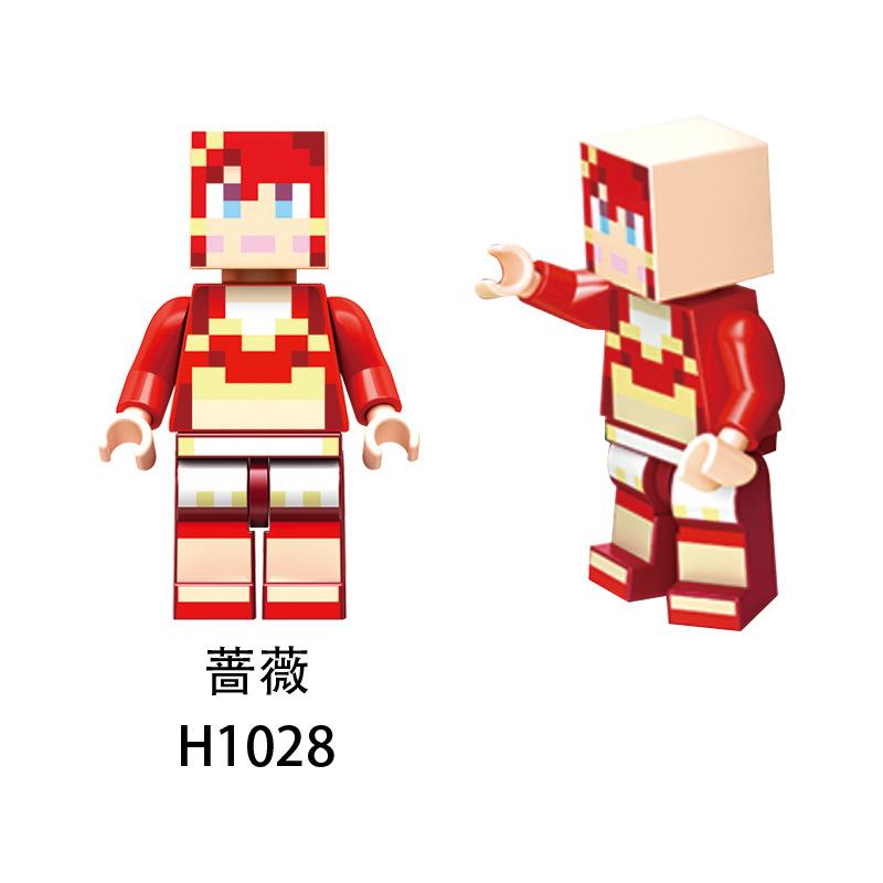 Minecraft Herobrine Entity 303 Steve Minifigure Weapons Building Blocks Gift Toy Set