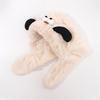 Dog Ears Kids Winter Warm Hat Puppy Baby Ear Protection Hat Cute Hooded Scarf  Cold Weather