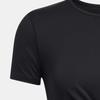 Under Armour Solid Knot Round Neck Short Sleeve T-Shirt Women Tops Black 1383647-001