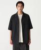 Oversized Lightweight Nylon Double Pocket Short Sleeve Shirt [Black]