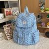 Schoolbag Corduroy Korean Simple Mini Backpack Female Sweet Student Versatile Lightweight Drawstring Commuter Small Backpack