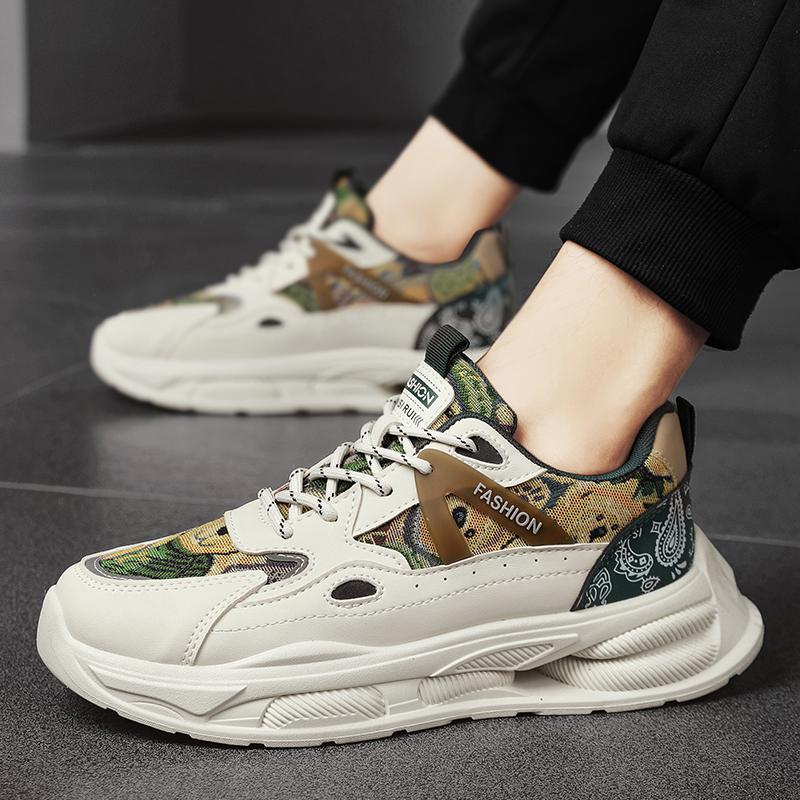 3088 new spring and autumn men's shoes soft-soled breathable sports running shoes comfortable dad shoes