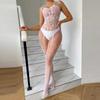 Hot Sexy Lingerie Fishnet Bodysuit Women Crotchless Tights Ladies Full Bodystockings Erotic Mesh Clothes Night Sex Set