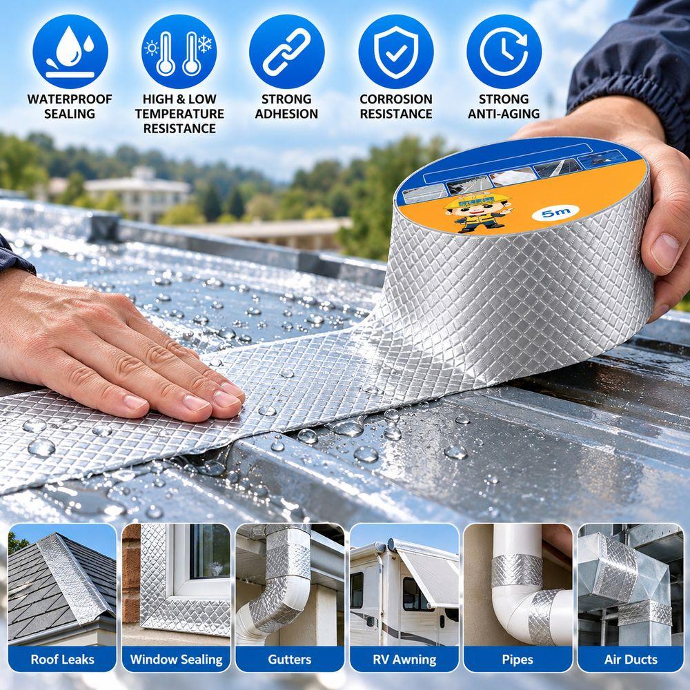 Upgraded Strong Waterproof Sealing Tape Self Adhesive Leak Proof Tape Multi Use Sealing Tape Boat