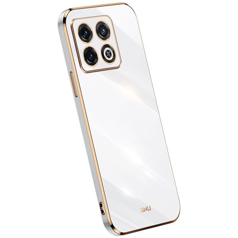 XINLI for OnePlus 10T 5G/Ace Pro 5G Anti-scratch TPU Phone Case,Electroplating Full Camera Lens Protection Cover