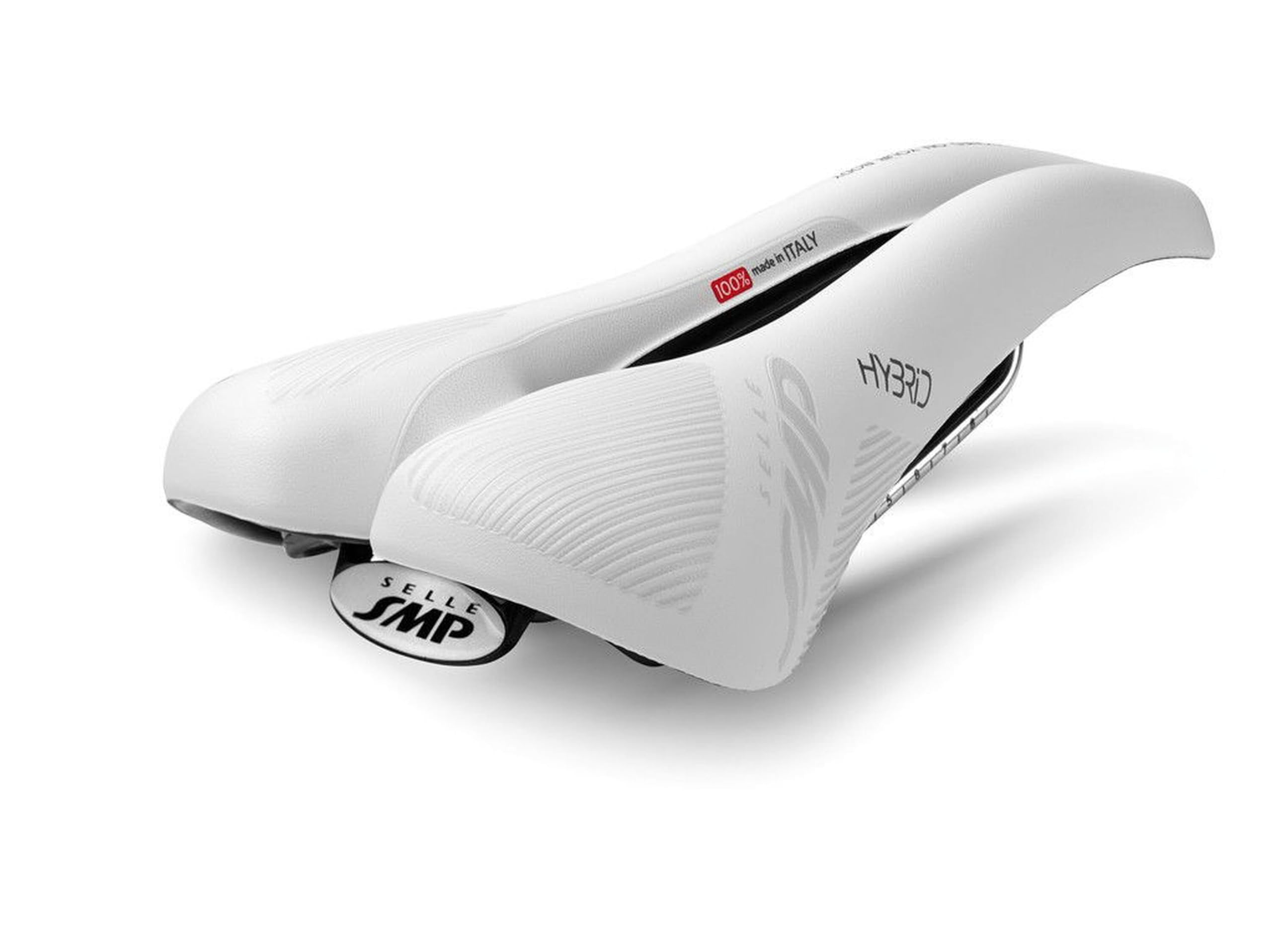 SELLE SMP HYBRID Saddle Matte White HYBRID03-BI