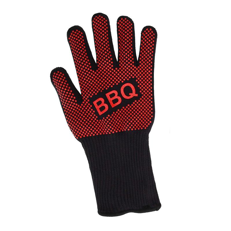 BBQ Gloves High Temperature Resistance Oven Mitts 800 Degrees Fireproof Barbecue Heat Insulation Microwave Oven Gloves
