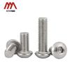 Aozhan 304 Stainless Steel Pan Head Hex Socket Full Thread Screws (ISO7380)