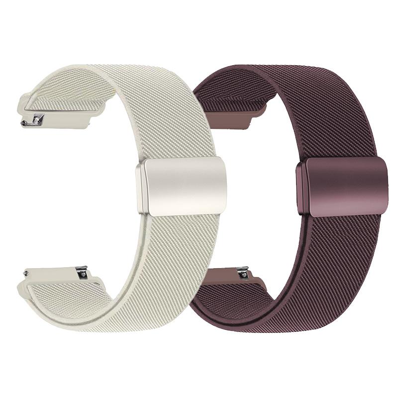 1-2PCS 20/22mm Magnetic strap for Samsung Galaxy Watch 7 6 5 4 40/44mm 6Classic 47mm Nylon Loop band for Huawei Watch GT5 Pro 4