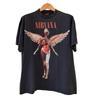 Unisex Cotton T-shirt Nirvana In Utero Black Vintage Reprint Single Stitch T-shirt Brockum XL