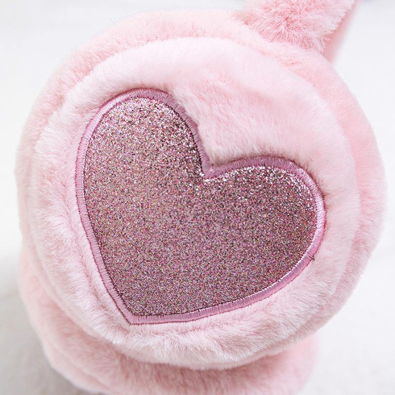 Orecchie da Animale Carine Morbide Paraorecchie Forma di Hamburger Accessori Abbigliamento Borsa Orsetto Peluche Paraorecchie Pieghevoli