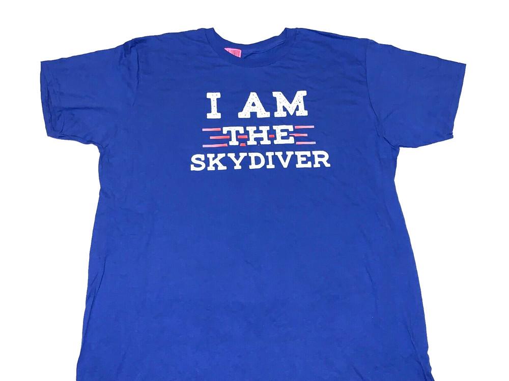 Skydiving I Am The Skydiver Blue T-Shirt New! NWT XL Unisex T-Shirt S