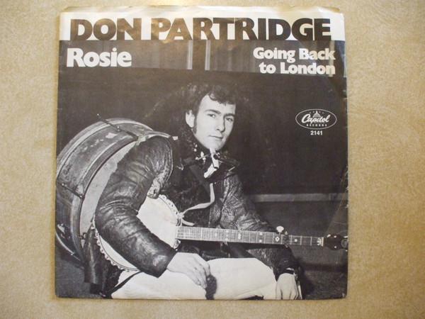 

7inch Record DON PARTRIDGE Rosie 2141 Capitol Records 1968 US Rock Used