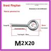 Closed Hook Eye Bolt Screw Ring Hanger - M2.5 to M8 Machine Thread