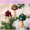 Weihnachtspilz Weihnachtsmann Plüsch Filz Baumschmuck für Feiertagsdekoration