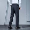 Fengxun Men's Wool Blend Casual Straight Leg Pants