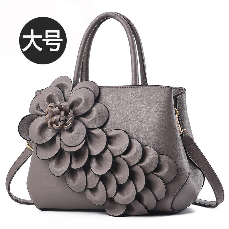Handbag New Stylish European American Popular Pu Leather Floral Portable Shoulder Bag Cute Bag Wholesale Price