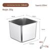 16CM Extra Thick Lidless Stainless Steel Seasoning Jar