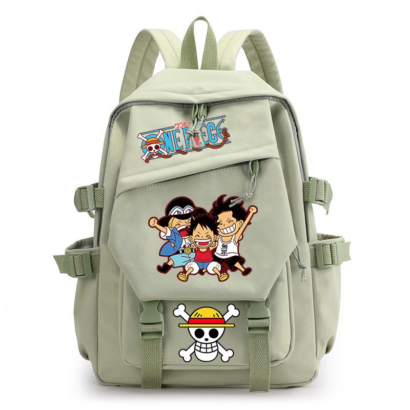 One Piece King Printed Backpack Elementary School Students Junior High School Students High School Students Large Capacity School Bag