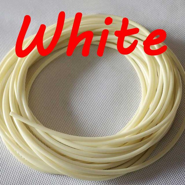 2 Meter 4mm Soft Rigging Tube Fly Tying Material Fishing Bait Clear Pink Blue Yellow