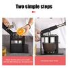 Stainless Steel Manual Juicer & Vegetable Press 2-in-1 Hand Press Juicer for Lemon Citrus Juice & Potato Pumpkin Puree Effortless Lever Operation