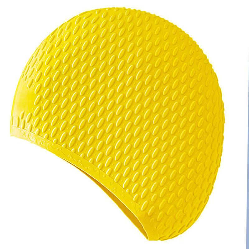 

Универсальная силиконовая шапочка для плавания для мужчин и женщин с удобной защитой ушей - увеличенная, водонепроницаемая, размер для взрослых
