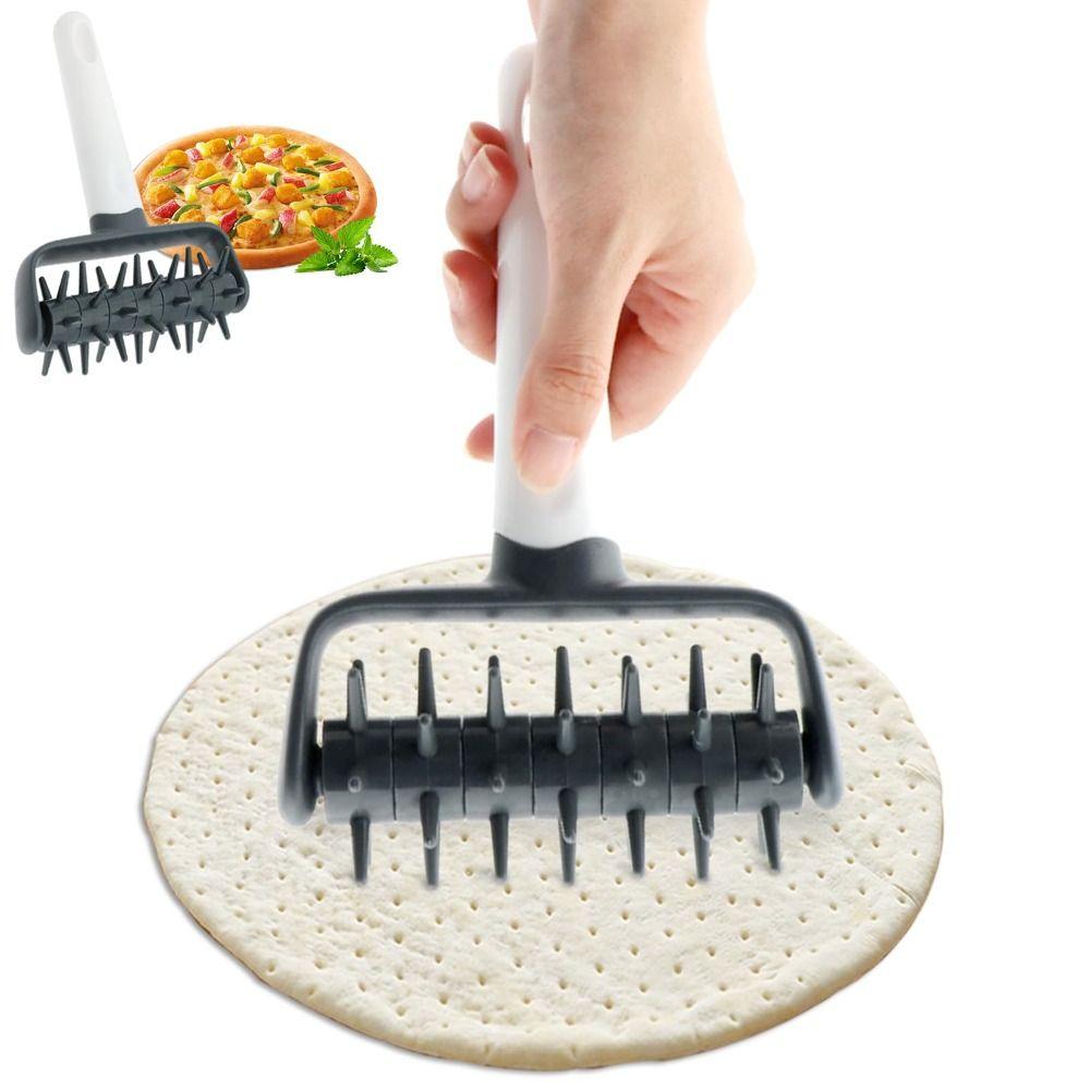 Gear Pizza Rolling Needle Food Grade Pizza Docker Roller Dough Puncher  Kitchen Baking Tool