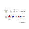 Pentagram Independence Day Festival Star Sequins Pack – 10MM Flat Mixed Three-Color
