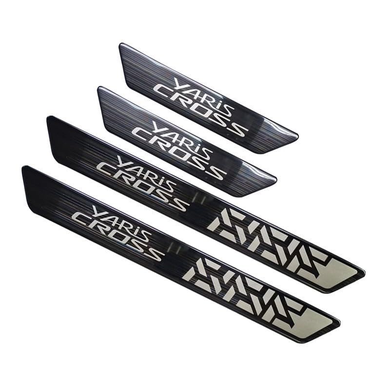 New Yaris Cross Custom Accessories Yaris Cross Design Side Door Step Guard Exterior Scuff Plate Stainless Steel Garnish Parts Set Uxi.Shop