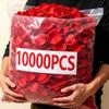100-5000Pcs Top Colorful Artificial Fake Rose Petals Red White Gold Roses Petal Flowers Romantic Wedding Party Valentine Decor