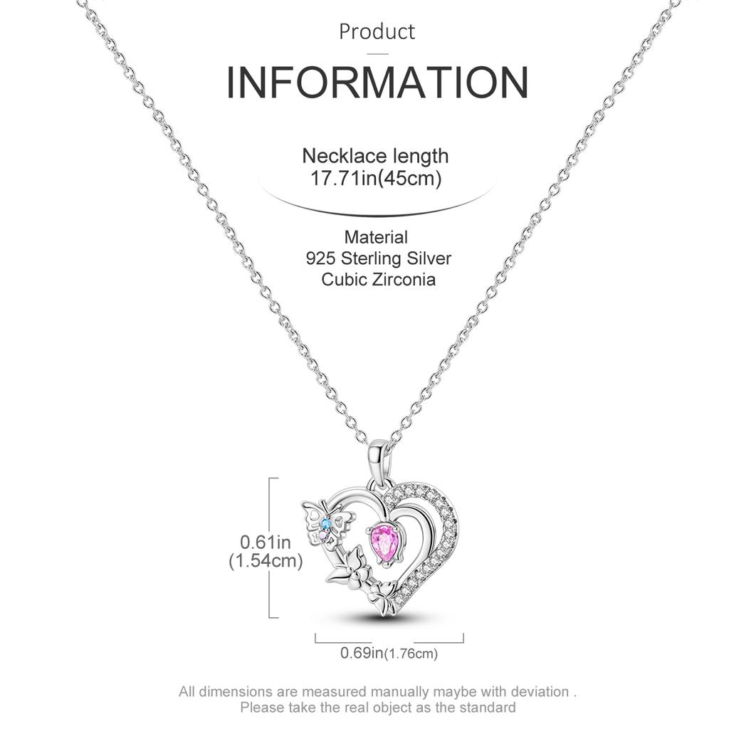 925 Silver Necklaces Heart Simple Irregular Trendy Simple Necklaces for Women Gift Party Jewelry Gift