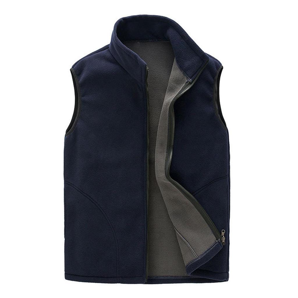 Men Couples Zip Outdoor Winter Warm Sport Vest Sleeveless Pockets Jacket Coat