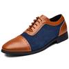 Men's Dress Shoes 2024 NEW Arrival Formal Business Shoes Men Vitage Design Lace-Up Leather Shoes d jkm89
