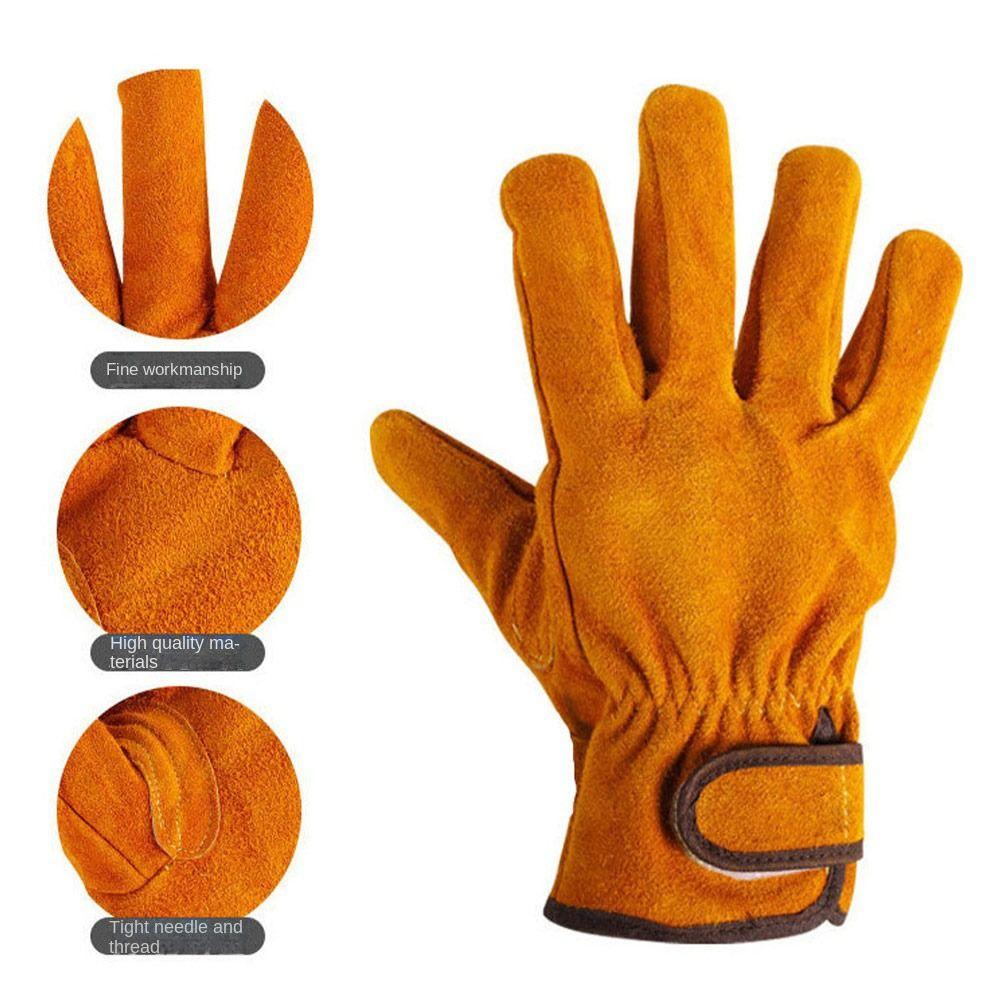 Wear-resistant Leather Working Gloves Non-Slip Safety Gloves Safety Protection