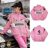 Gruba Bawełniana Haftowana Kurtka Motocyklowa Unisex Ciepła Odzież Wierzchnia Sporty Rowerowe