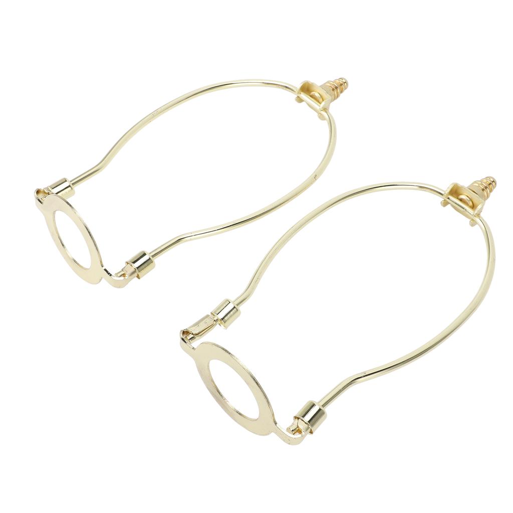2Pcs   Lamp Shade Harps Holder Kit with E26 Light Base Metal Lampshades Holder for Table and Floor Lamps