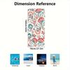 Wind Chime Flower Pattern Beach Towel Bath Towel Microfiber Soft Suitable for Beach and Seaside Easy To Clean, Comfortable Care