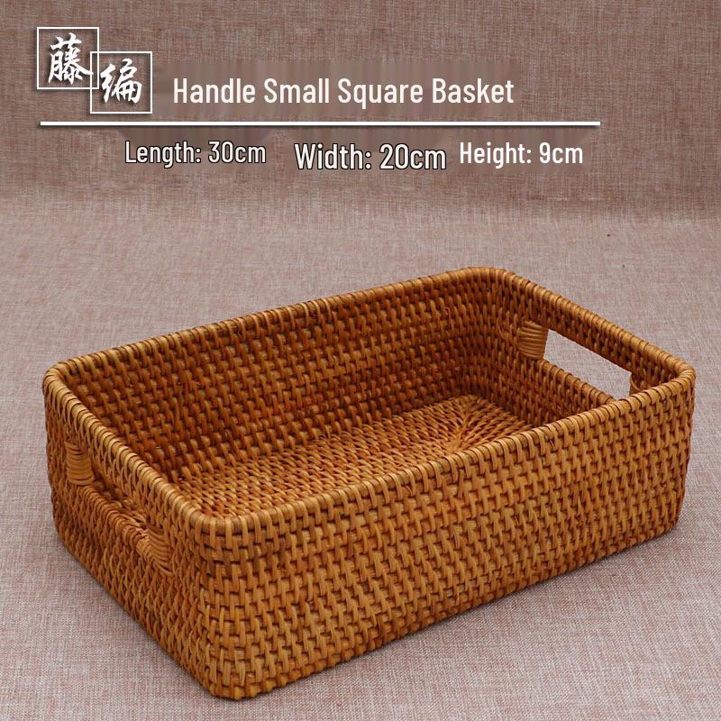 Handon Small Woven Rattan Storage Basket