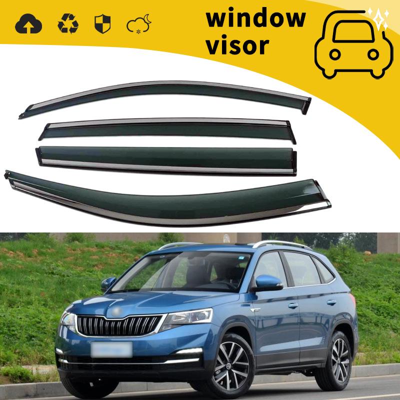 Skoda Karoq, Kamiq, Rapid Spaceback Door Rain Guards (2013-2018) - Modification Decoration