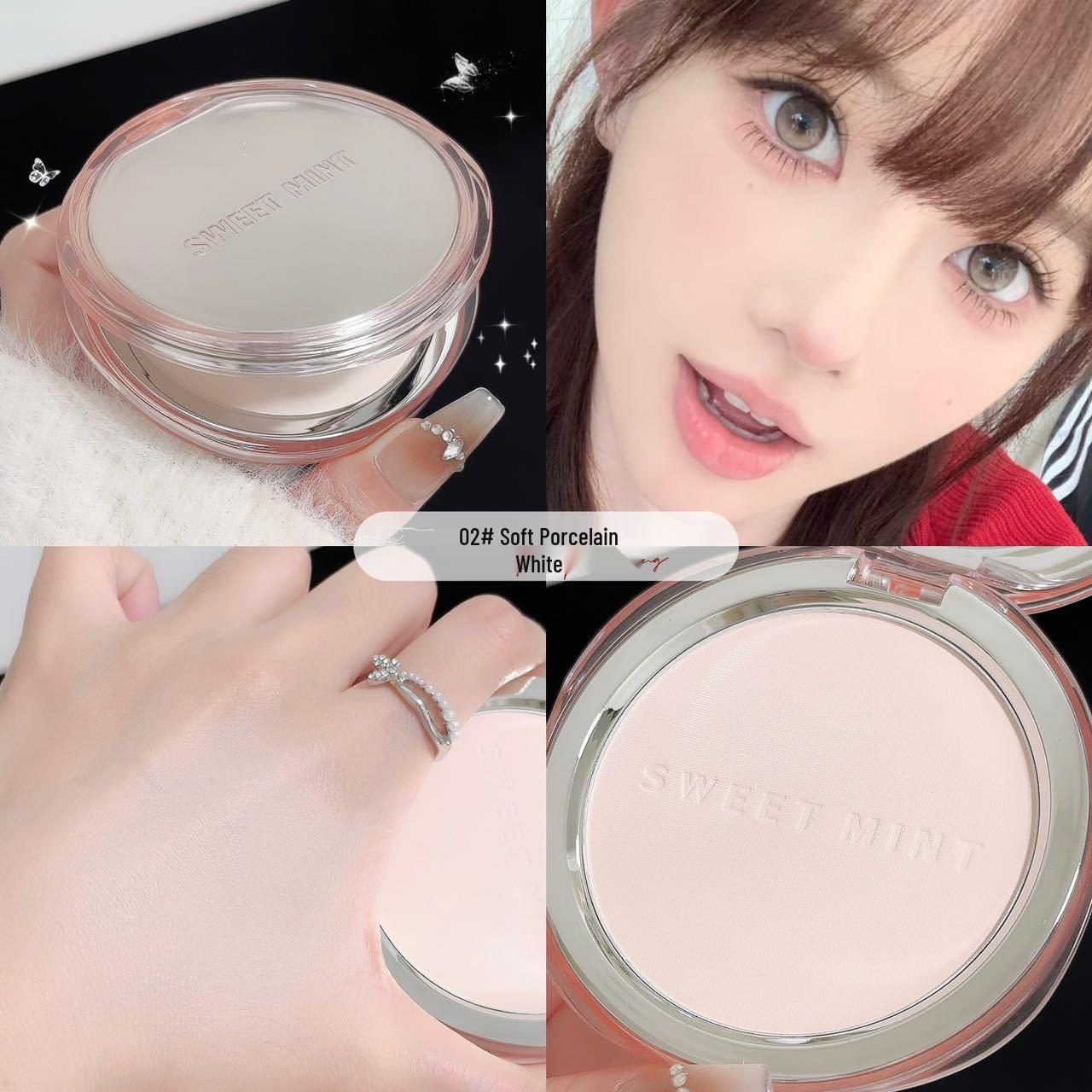 

SWEET MINT Velvety Matte Pressed Powder: Smooth application, natural finish, perfect for beginners and students.