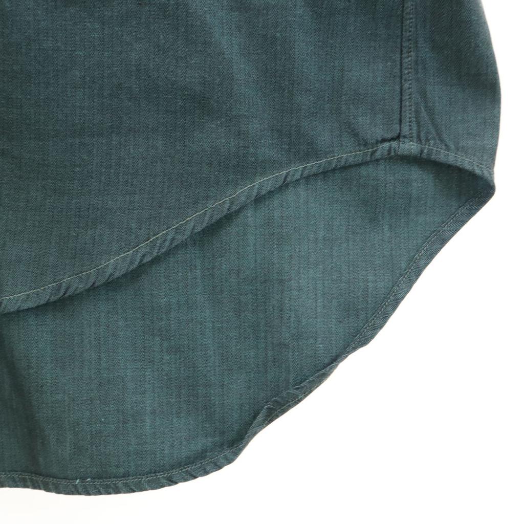 GIVENCHY 90s Made in Japan Old Herringbone Pattern Long sleeve shirt Men's Used