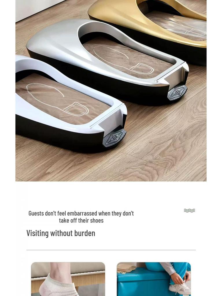 Automatische Schuhüberziehmaschine zur doppelten Verwendung: Staubfrei, Rutschfest, Schrumpffolien-Überschuhe