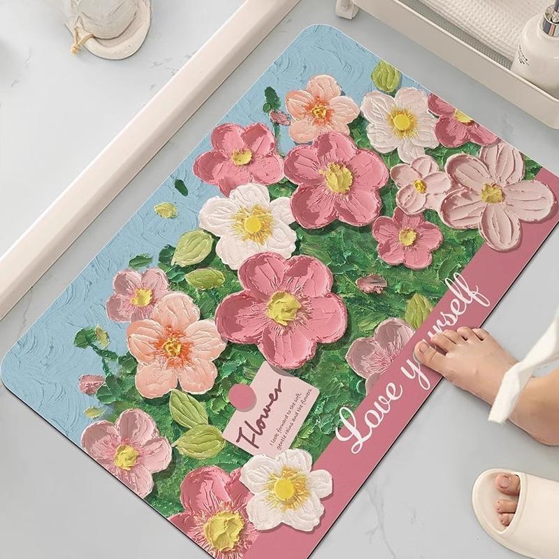 Italian Bathroom Floor Mat Diatom Mud Quick-drying Floor Mat