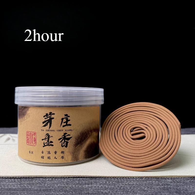 

Nha Trang Agarwood Incense Coil Indoor Office, Home Buddha Offering Original Wood Incense for Soothing Mind Purifying The Air 2hour