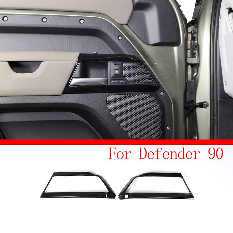 ABS Black For Land Rover Defender 90 110 2020-23 Car Interior Central Control Protection Cover Decorative Patch Car Accessories