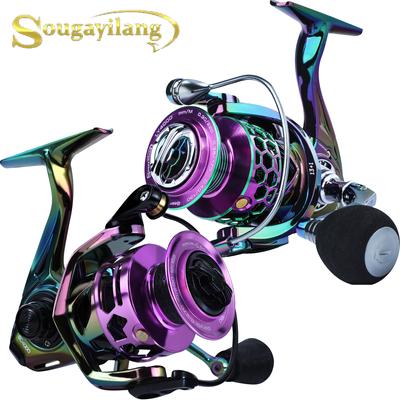 purple fishing reel